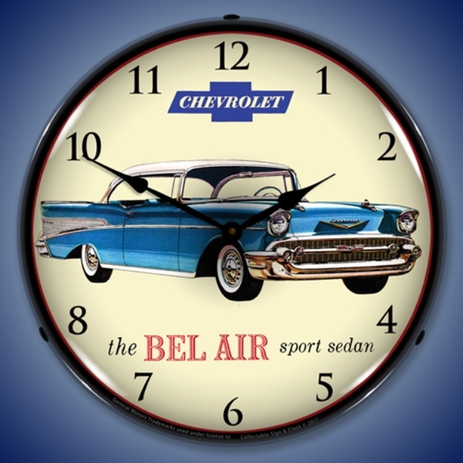 Picture of 1957 Chevrolet Bel Air LED Backlit Clock