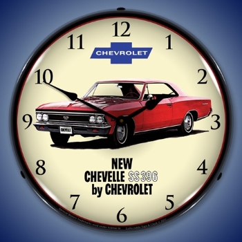 Picture of 1966 Chevelle SS 396 LED Backlit Clock