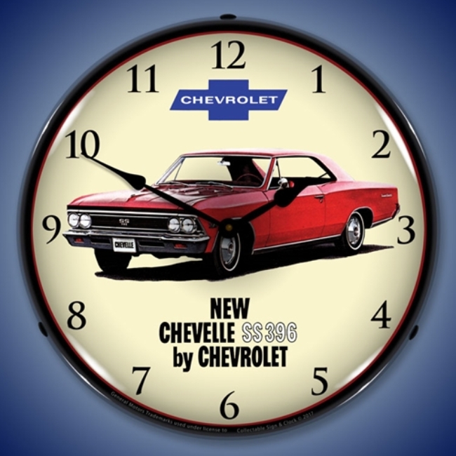 Picture of 1966 Chevelle SS 396 LED Backlit Clock