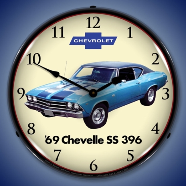 Picture of 1969 Chevelle SS 396 LED Backlit Clock