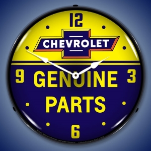 Picture of Chevrolet Bowtie Genuine Parts LED Backlit Clock