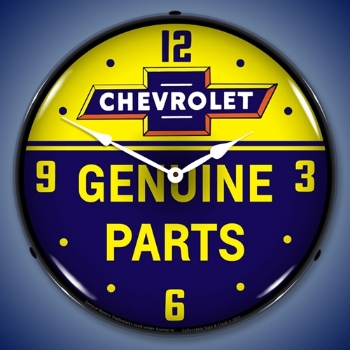 Picture of Chevrolet Bowtie Genuine Parts LED Backlit Clock