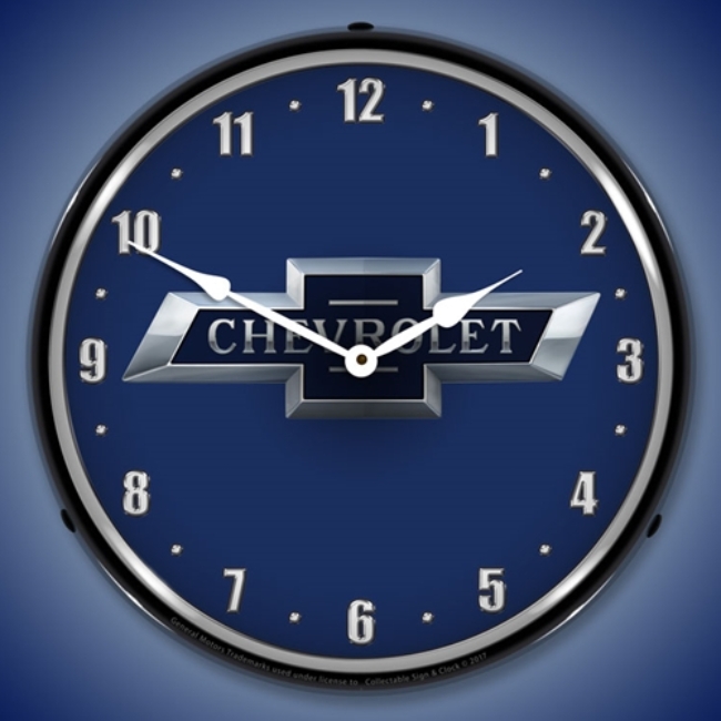 Picture of Chevrolet Bowtie 100th Anniversary LED Backlit Clock
