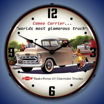 Picture of 1957 Chevrolet Cameo Truck LED Backlit Clock