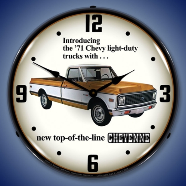 Picture of 1971 Chevrolet Truck LED Backlit Clock