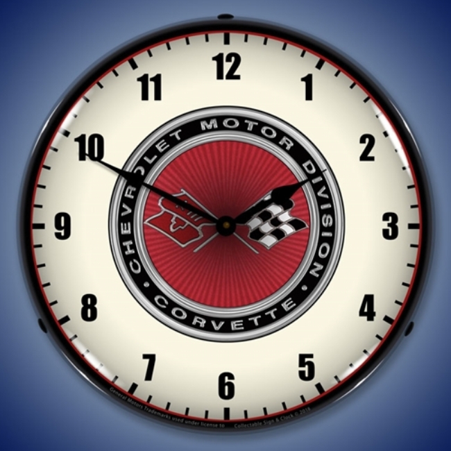 Picture of C3 Corvette 68-82 LED Backlit Clock