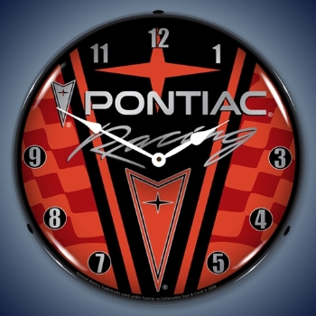 Picture of Pontiac Racing LED Backlit Clock