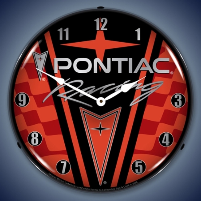 Picture of Pontiac Racing LED Backlit Clock