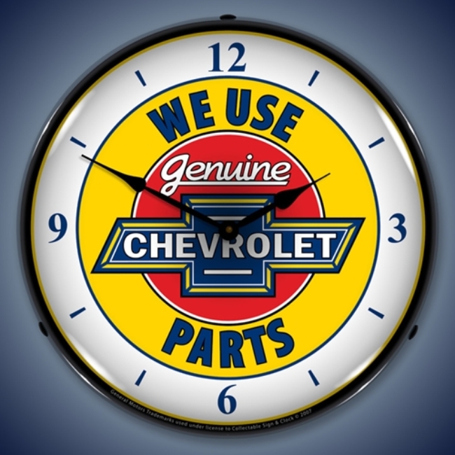Picture of Chevy Parts 2 W/numbers LED Backlit Clock