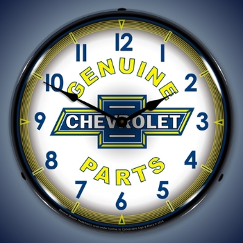 Picture of Chevy Parts Vintage LED Backlit Clock