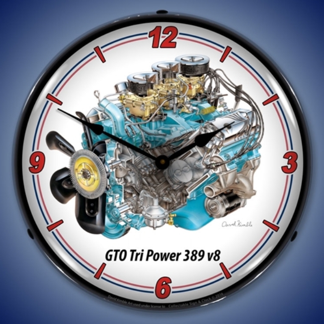 Picture of GTO Tri Power V8 LED Backlit Clock