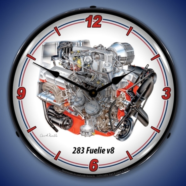 Picture of 283 Fuelie v8 LED Backlit Clock