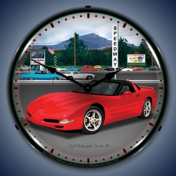 Picture of C5   Raceway LED Backlit Clock
