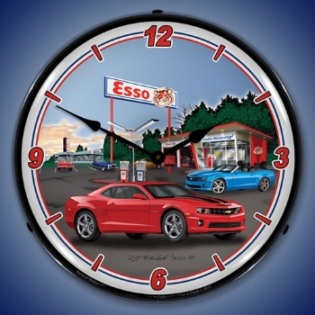 Picture of Camaro Esso Station LED Backlit Clock