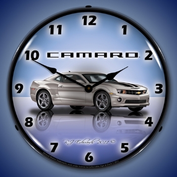 Picture of Camaro G5 Silver Ice LED Backlit Clock