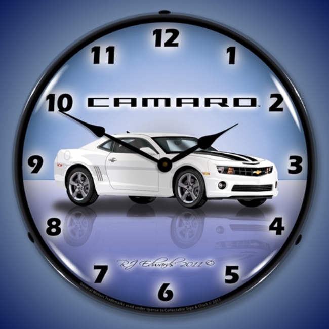Picture of Camaro G5 Summit White LED Backlit Clock