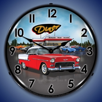 Picture of 1955 Bel Air Diner LED Backlit Clock