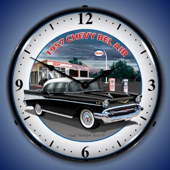 Picture of 1957 Chevy Esso LED Backlit Clock