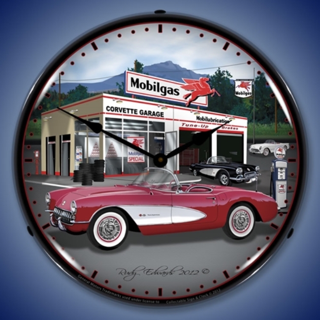 Picture of 1957 Corvette LED Backlit Clock