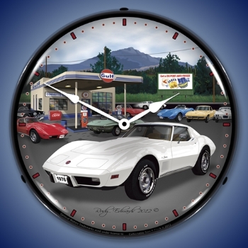 Picture of 1976 Corvette LED Backlit Clock