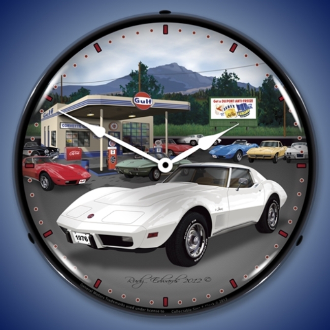 Picture of 1976 Corvette LED Backlit Clock