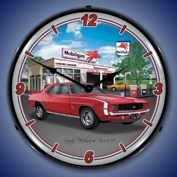 Picture of 1969 RS SS Camaro Mobil LED Backlit Clock