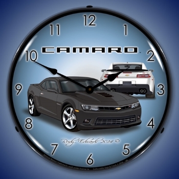 Picture of 2014 SS Camaro Ashen Grey LED Backlit Clock