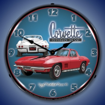 Picture of 1967 Corvette Stingray LED Backlit Clock