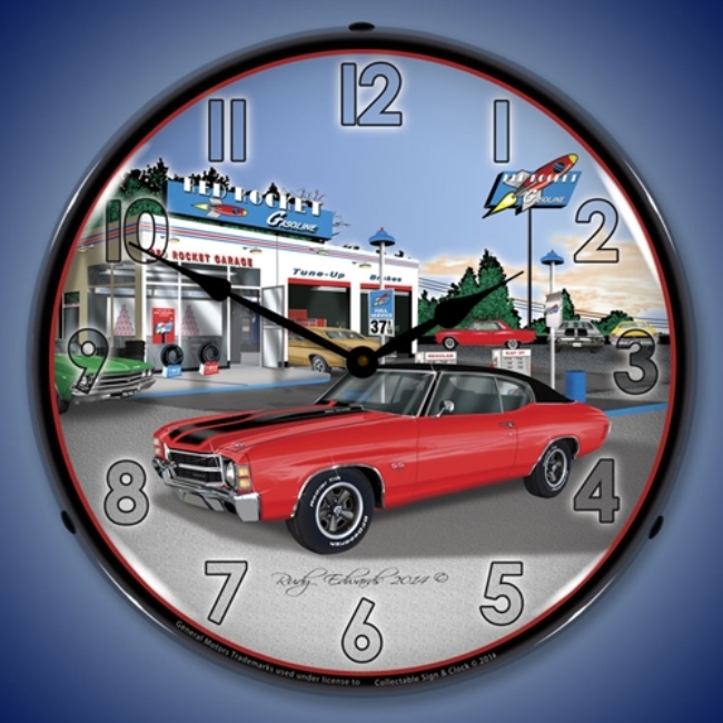 Picture of 1971 SS Chevelle LED Backlit Clock