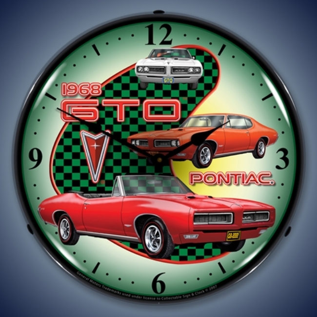 Picture of 1968 Pontiac GTO LED Backlit Clock