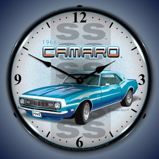 Picture of 1968 SS Camaro LED Backlit Clock