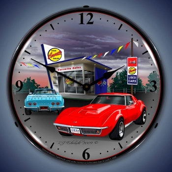 Picture of 1968 Corvette LED Backlit Clock