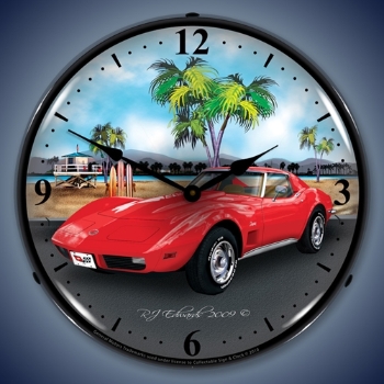 Picture of 1973 Corvette LED Backlit Clock
