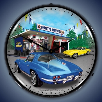 Picture of 1963 Corvette LED Backlit Clock