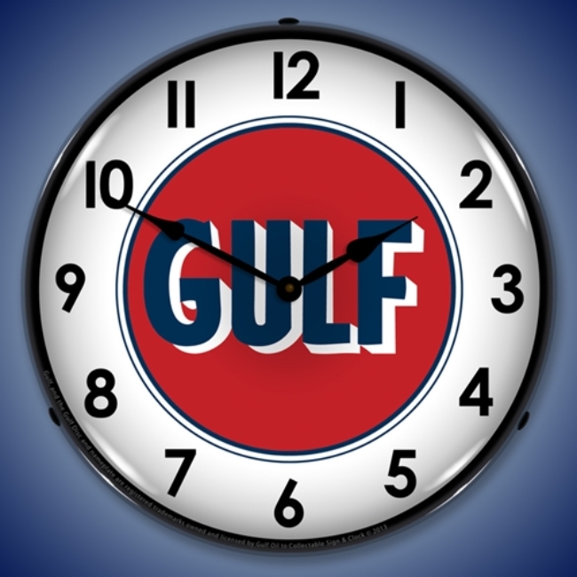 Picture of Gulf 1960 LED Backlit Clock