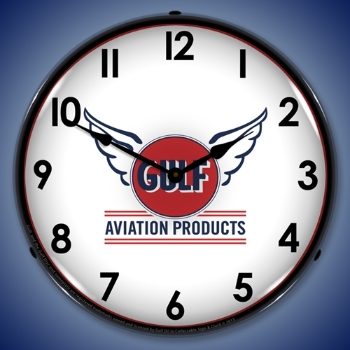 Picture of Gulf Avaition LED Backlit Clock
