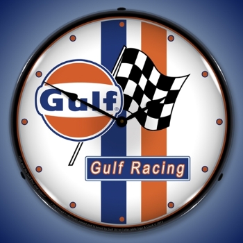 Picture of Gulf Racing LED Backlit Clock