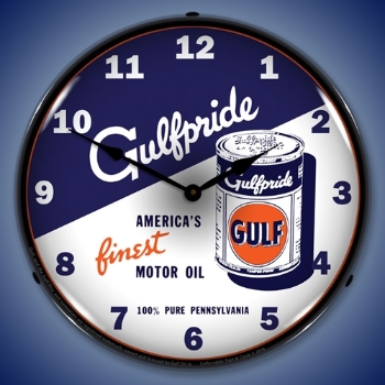 Picture of Gulfpride Motor Oil 2 LED Backlit Clock