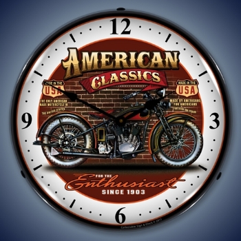 Picture of American Classic Bike LED Backlit Clock