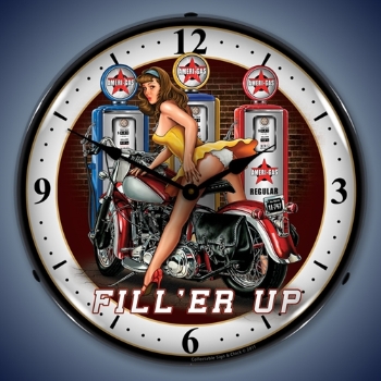 Picture of Fill er Up LED Backlit Clock