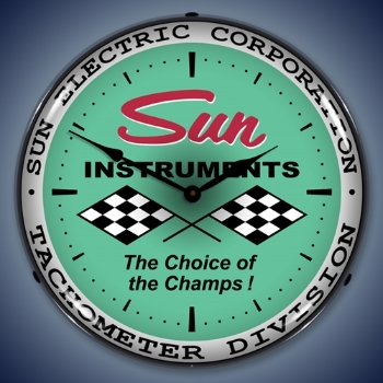 Picture of Sun Tachometer Green LED Backlit Clock