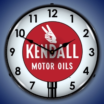 Picture of Kendall Motor Oil 3 LED Backlit Garage Clock