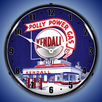 Picture of Kendall  Gas Station LED Backlit Garage Clock 