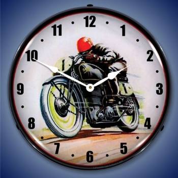Picture of Vintage Motorcycle Street Racer LED Backlit Clock