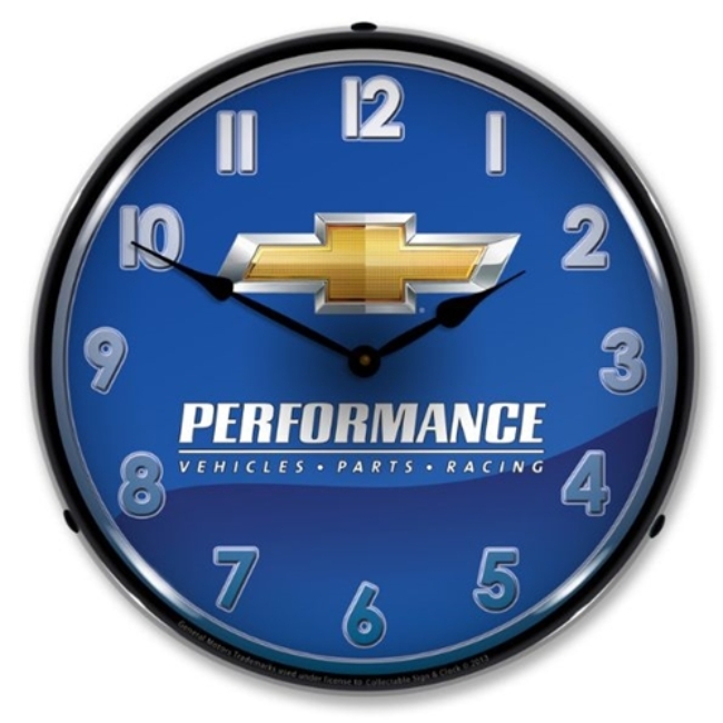 Picture of Chevy Bowtie Performance LED Backlit Clock