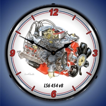 Picture of LS6 454 v8 LED Backlit Clock
