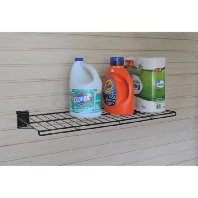 Picture of 30 inch x 12 inch Large Wire Shelf for Slatwall Storage