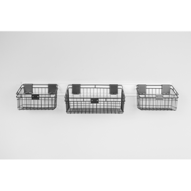 Picture of HandiWall Slatwall 50 inch Handi Rail  & Basket Kit 