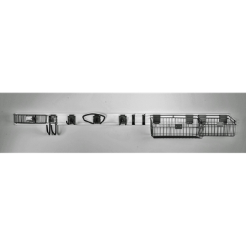 Picture of HandiWall Slatwall 82 inch Handi Rail  & Deluxe Storage Kit