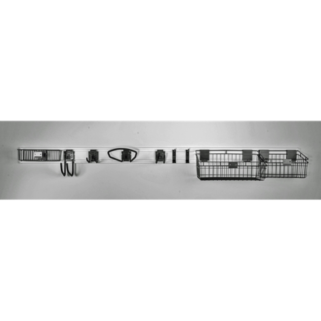 Picture of HandiWall Slatwall 82 inch Handi Rail  & Deluxe Storage Kit